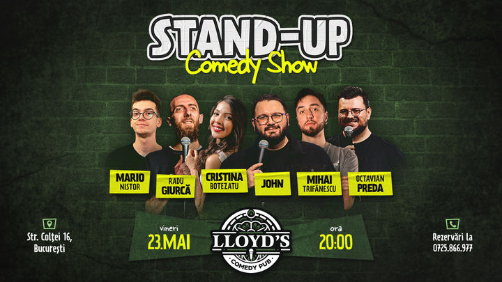 Stand-up Comedy cu John, Nistor, Cristina, Trifănescu, Octav & Giurcă