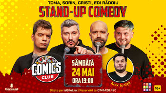 Stand-up cu Cristi, Toma, Sorin și Edi Rădoiu la ComicsClub!