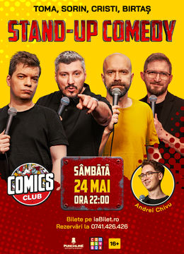 Stand-up cu Cristi, Toma, Sorin și Dan Birtaș la ComicsClub!