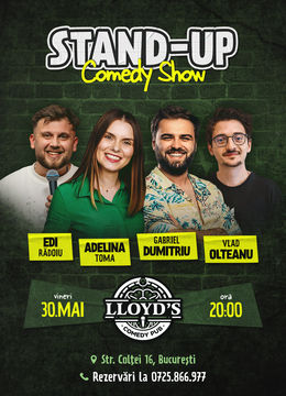 Stand-up Comedy cu Adelina Toma, Edi Rădoiu, Gabriel Dumitriu & Vlad Olteanu