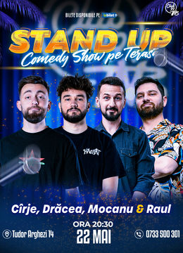 Stand up Comedy cu Cîrje, Drăcea, Mocanu & Raul Gheba la Terasa Club 99 TNB