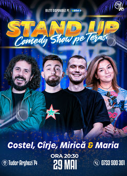 Stand up Comedy cu Costel, Cîrje, Mirică & Maria Popovici la Terasa Club 99 TNB