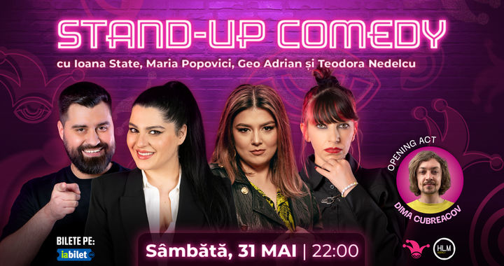 The Fool: Stand-up comedy cu Maria Popovici, Ioana State, Teodora Nedelcu și Geo Adrian