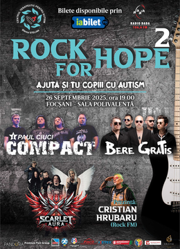 Focsani: Rock for Hope - Ajută și Tu Copiii cu Autism