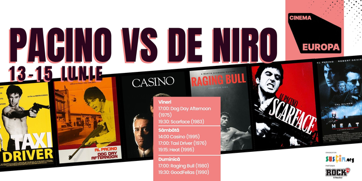 Weekend Pacino & De Niro Weekend – Doi grei. Șapte filme. Zero milă.