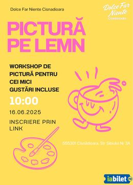 Cisnadioara: Atelier de pictură pe lemn