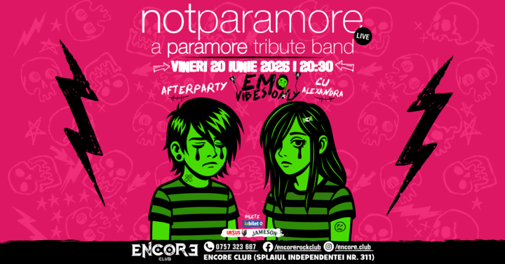Notparamore live + Afterparty Emo Vibes Only