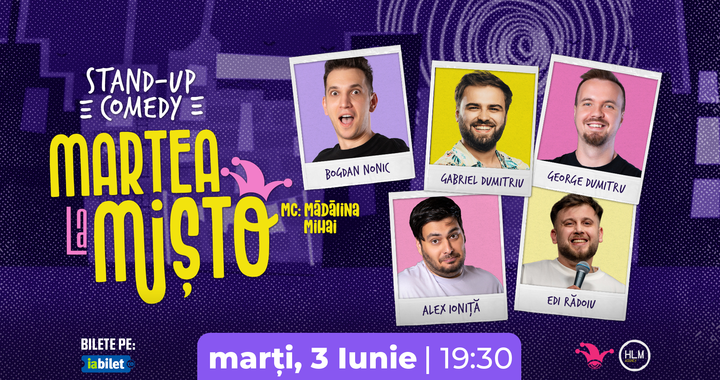 The Fool: Marțea la Mișto cu George Dumitru, Gabriel Dumitriu, Alex Ioniță, Bogdan Nonic și Edi Rădoiu