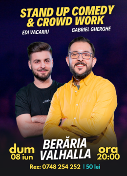 Bacau: Stand Up & Crowd Work | Gabriel Gherghe și Edi Vacariu