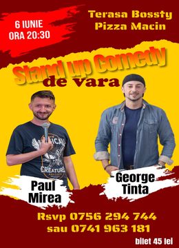 Măcin: Stand-up Comedy 2.0 A.I. Umor cu George Țintă și Paul Mirea