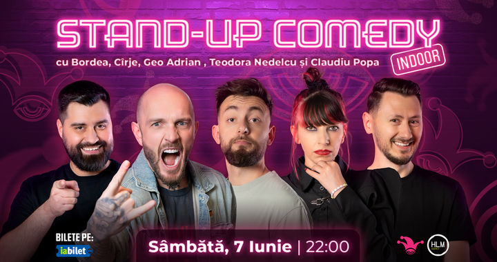 The Fool: Stand-up Comedy cu Bordea, Cîrje, Geo Adrian, Teodora Nedelcu și Claudiu Popa