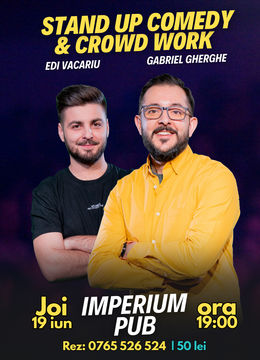 Sibiu: Stand Up & Crowd Work | Gabriel Gherghe și Edi Vacariu