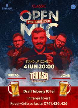 Stand-up Comedy OpenMic pe Terasa ComicsClub! (Invitat Sorin)