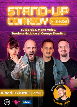The Fool: Stand-up Comedy pe terasă cu Bordea, Mane Voicu, Teodora Nedelcu și George Dumitru