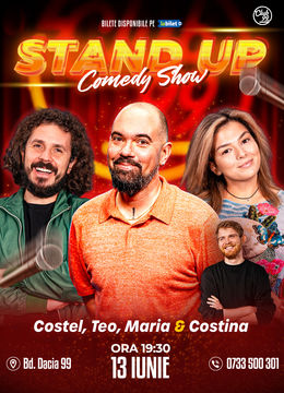 Stand up Comedy cu Teo, Costel, Maria Popovici - Tudor Costina la Club 99