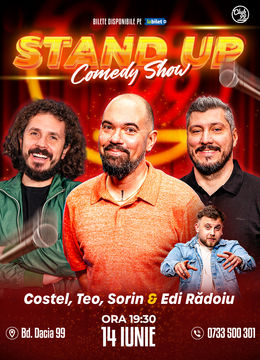Stand up Comedy cu Teo, Costel, Sorin Pârcălab - Edi Rădoiu la Club 99
