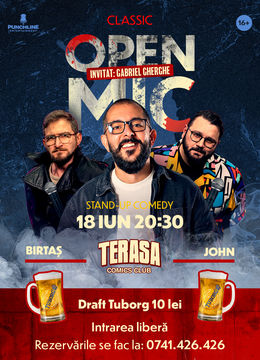 Stand-up Comedy OpenMic pe Terasa ComicsClub!