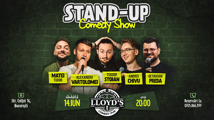 Stand-up Comedy cu Vartolomei, Stoian, Octav, Chivu & Tudor
