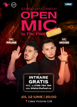The Fool Open Mic la Terasă: MCs Moise & Păune