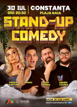 Constanta: Stand-Up Comedy pe terasă cu Serghei, Nonic, Opreanu și Călina