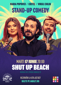 Constanța: Stand-up Comedy cu Costel, Maria Popovici și Virgil Ciulin