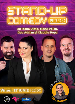 The Fool: Stand-up Comedy pe terasă cu Ioana State, Mane Voicu, Geo Adrian și George Dumitru