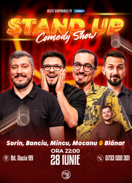 Stand up Comedy cu Sorin Pârcălab, Banciu, Mincu, Mocanu - Blănar la Club 99