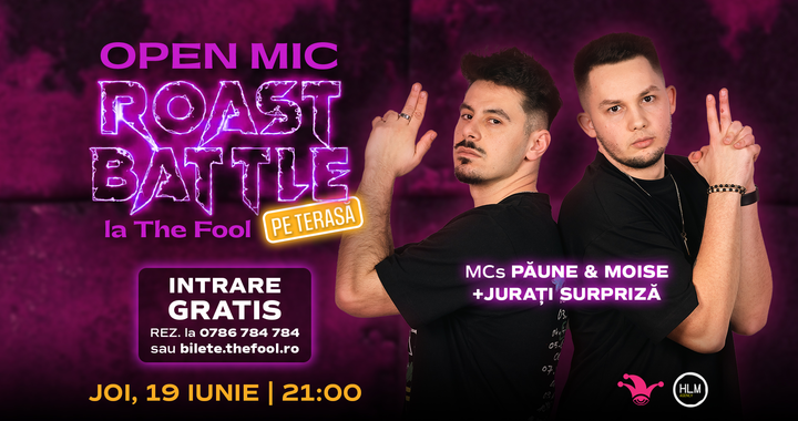 The Fool Open Mic la Terasă: MCs Moise & Păune