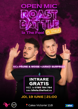 The Fool Open Mic la Terasă: MCs Moise & Păune