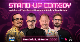 The Fool: Stand-up comedy cu Mincu, Frînculescu, Bogdan Mălăele și Dan Birtaș