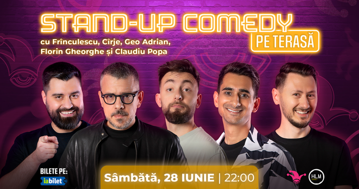 The Fool: Stand-up Comedy pe terasă cu Cîrje, Geo Adrian, Frînculescu, Florin Gheorghe și Claudiu Popa