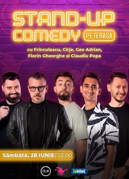 The Fool: Stand-up Comedy pe terasă cu Cîrje, Geo Adrian, Frînculescu, Florin Gheorghe și Claudiu Popa