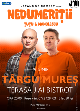 Targu Mures: Stand-up Comedy - Dan Tutu si Cristi Manolescu