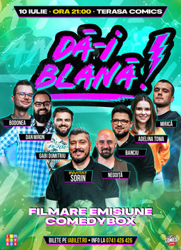 Dă-i Blană! Spectacol de comedie pe Terasa ComicsClub! - - invitat Sorin Pârcălab