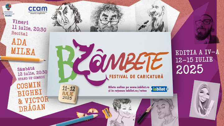Buzau: Festivalul de Caricatură “Bzâmbete” 2025  – Ediția a IV-a