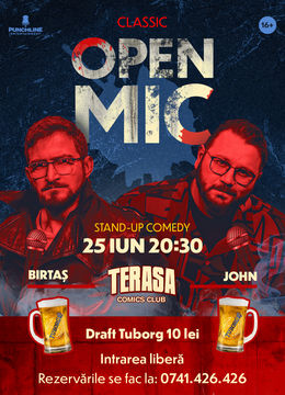 Stand-up Comedy OpenMic pe Terasa ComicsClub!