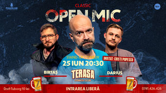 Stand-up Comedy OpenMic pe Terasa ComicsClub!