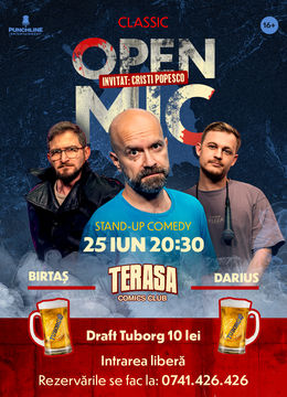 Stand-up Comedy OpenMic pe Terasa ComicsClub!