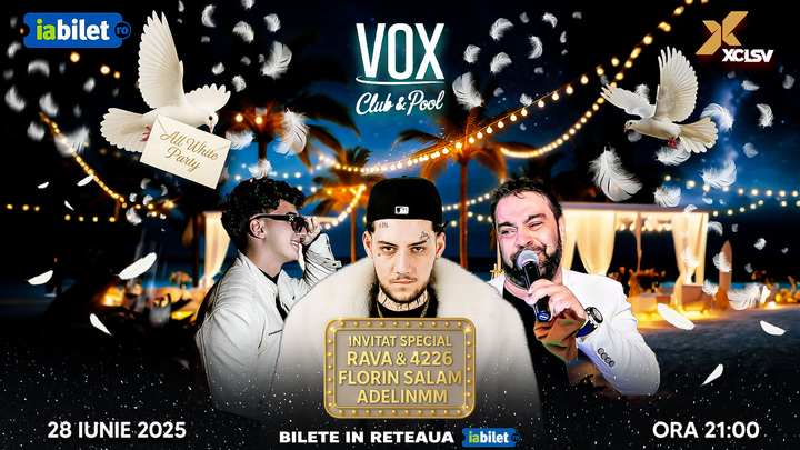Costinesti: All White Party Florin Salam, Rava & 4226, AdelinMM