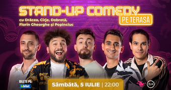 The Fool: Stand-up Comedy pe terasă cu Drăcea, Cîrje, Dobrotă, Popinciuc și Florin Gheorghe
