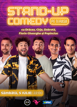 The Fool: Stand-up Comedy pe terasă cu Drăcea, Cîrje, Dobrotă, Popinciuc și Florin Gheorghe