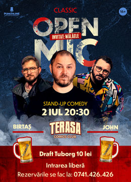Stand-up Comedy OpenMic pe Terasa ComicsClub!