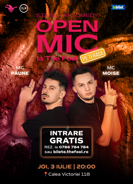The Fool Open Mic la Terasă: MCs Moise & Păune