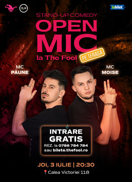 The Fool Open Mic la Terasă: MCs Moise & Păune