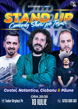 Stand-up Comedy cu Costel, Natanticu, Andrei Ciobanu - Păune la Terasa TNB