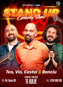 Stand-up Comedy cu Teo, Vio, Costel - Banciu la Club99