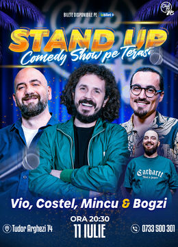 Stand-up Comedy cu Vio, Costel, Mincu - Bogzi la Terasa TNB