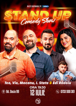 Stand-up Comdey cu Teo, Vio, Mocanu, Ioana State - Edi Rădoiu la Club99