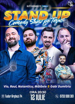 Stand-up Comedy cu Vio, Raul Gheba, Natanticu, Mălăele - Gabi Dumitiriu la Terasa TNB