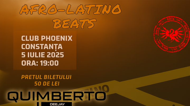 Constanta: AFRO-LATINO BEATS cu DJ QUIMBERTO